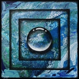 Drop-Art I, Acryl und Mischtechnik auf Leinwand;
30 x 30 cm;
